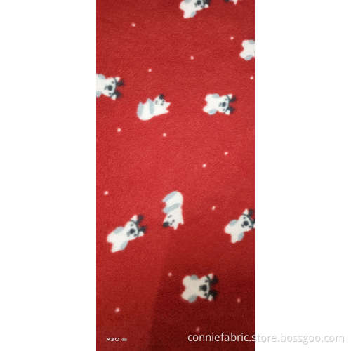 100% Polyester Polar Fleece with Printed Fabric